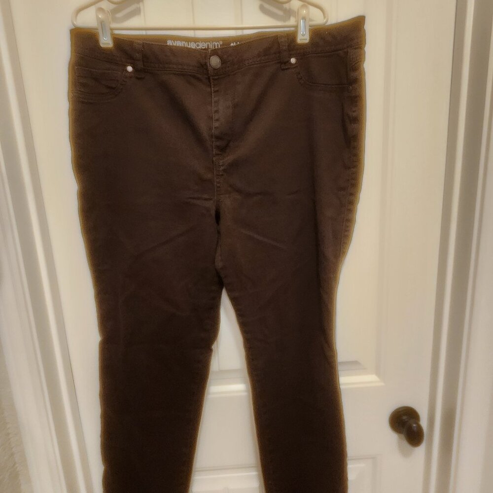 Avenue Butter Denim Dark Chocolate Skinny 18A